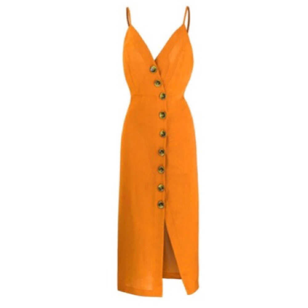 Mint limit mustard summer dress